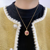 Necklace Freshwater Pearl Natural Ancient Style Gold Pendant Copper Accessories Rice Water Shape