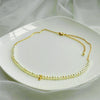 Necklace Freshwater Pearl Simple Geometric Cross Chain Titanium Steel