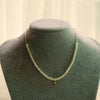 Necklace Freshwater Pearl Simple Geometric Cross Chain Titanium Steel