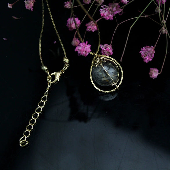 Necklace Gems K Gold Inlaid Time Converter Styling Unisex Tourmaline