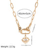 Necklace Geometric Pattern Titanium Steel And Stainless Steel Light Luxury Electroplated For Women