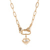 Necklace Geometric Pattern Titanium Steel And Stainless Steel Light Luxury Electroplated For Women
