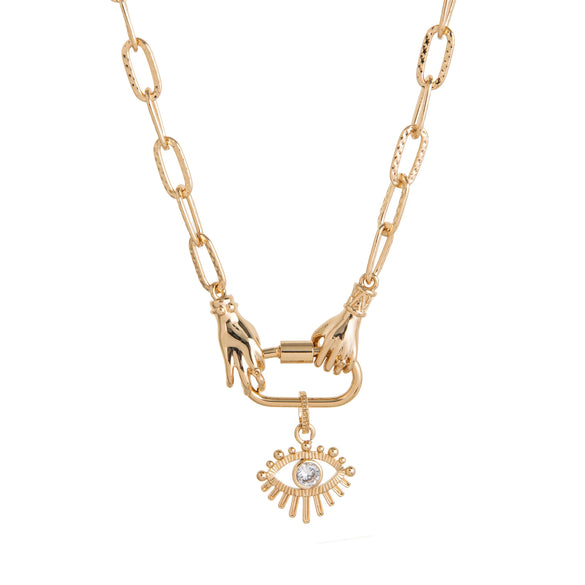 Necklace Geometric Pattern Titanium Steel And Stainless Steel Light Luxury Electroplated For Women