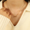 Necklace Geometric 316L Stainless Steel Bow Electroplating Fashion Women's
