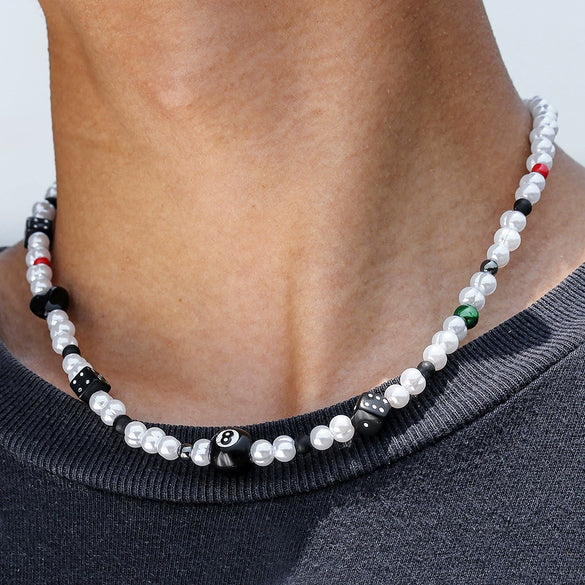 Necklace Glass Acrylic Imitation Geometric Handmade