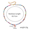 Necklace Glass Glaze Handmade Geometric Animal Zodiac Beaded Jewelry
