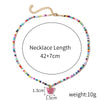 Necklace Glass Glaze Handmade Geometric Animal Zodiac Beaded Jewelry