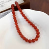 Necklace Glass Glazed Geometric Dyeing Women's Accessories