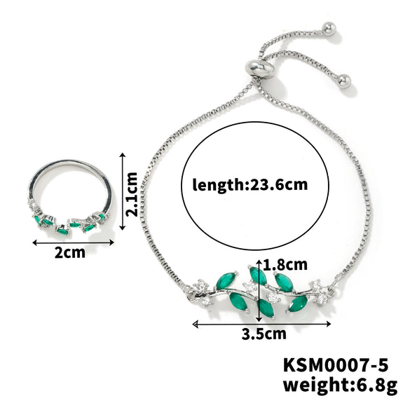 Necklace Glass Stainless Steel Flowers Electroplating Sweet Design