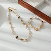 Necklace Handmade Bohemian Style Woven Rope Natural Shell With Geometric Pendant Accessories