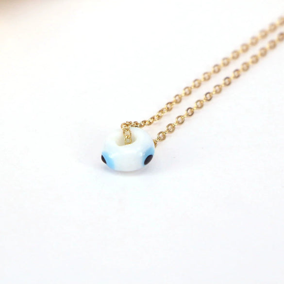 Necklace Handmade Glass Beads Round Copper Mixed Gem Inlay Geometric Style Women's
