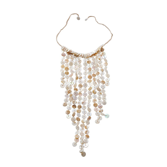 Necklace Handmade Shell Geometric Mixed Gemstone Women's