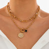 Necklace Hip Hop Style Geometric Alloy Aluminum Iron Chain Electroplating