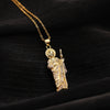 Necklace Hiphop Clavicle Chain Jewelry Titanium Steel Chain Copper Pendant Microencrusted Zircon Dripping Oil Style Unisex