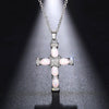 Necklace Imitation Opal Copper Geometric Sweet Cool Style With Letters Numbers Text Zirconia Oshaped Chain For Women
