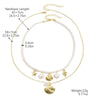 Necklace Imitation Pearl Alloy Geometric Electroplated Simple Beach Ocean Style