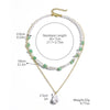 Necklace Imitation Pearl Alloy Geometric Electroplating