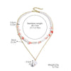 Necklace Imitation Pearl Alloy Geometric Electroplating