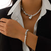 Necklace Imitation Pearl Alloy Geometric Irregular Electroplating For Women