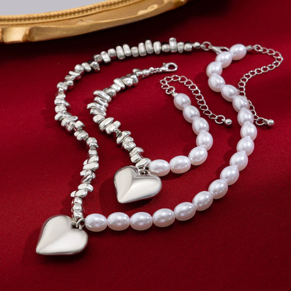 Necklace Imitation Pearl Alloy Geometric Irregular Electroplating For Women