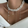 Necklace Imitation Pearl Chain Iron Alloy Heart Geometric Electroplating Women's