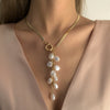 Necklace Imitation Pearl Geometric Copper Iron Electroplating Bone Chain