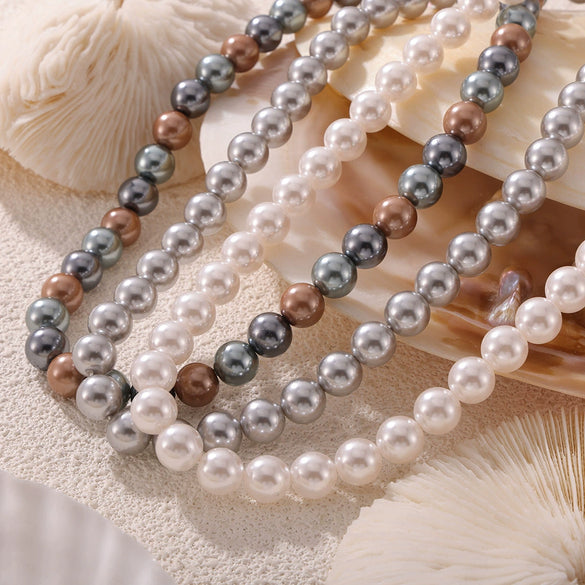 Necklace Imitation Pearl Geometric Handmade Women's Jewelry