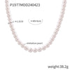 Necklace Imitation Pearl Geometric Handmade Women's Jewelry