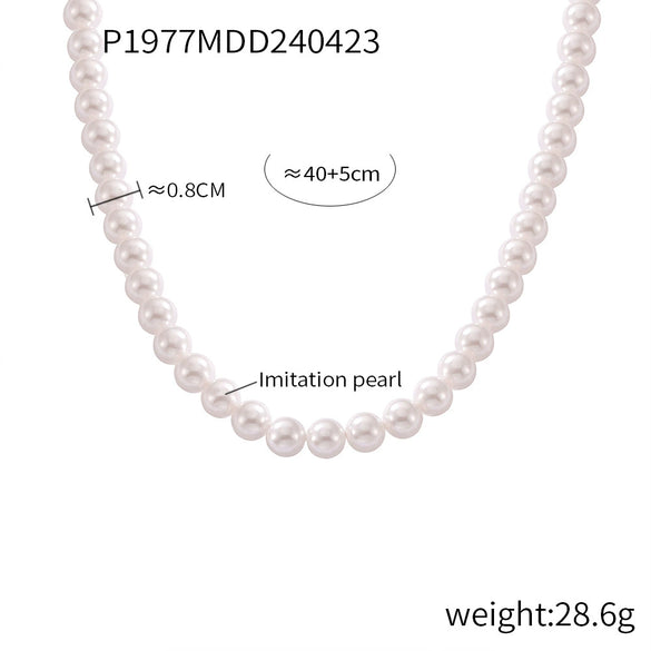 Necklace Imitation Pearl Geometric Handmade Women's Jewelry