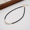 Necklace Imitation Pearl Geometric Handmade Women's