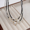 Necklace Imitation Pearl Geometric Handmade Women's