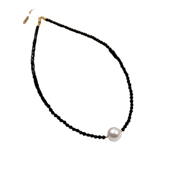 Necklace Imitation Pearl Geometric Handmade Women's