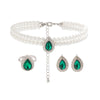 Necklace Imitation Pearl Geometric Rhinestone Handmade For Women
