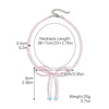 Necklace Imitation Pearl Rice Beads Bow Geometric Electroplating Small Fresh Style Women's
