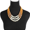 Necklace Imitation Pearl Ushaped Geometric British Retro Pearlescent Treatment Snake Bone Chain Women's