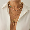 Necklace Iron Zinc Alloy Alloy Heart Geometric Shaped Set With Diamonds Clavicle Chain For Women