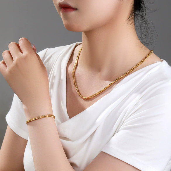 Necklace Jewelry Alloy Electroplated Simple And Elegant Light Luxury Unisex