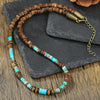 Necklace Jewelry Coconut Shell Imperial Stone Geometric Handmade For Men And Women