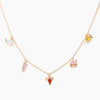 Necklace Jewelry Colorful Zircon Marine Animal Cross Chain Style