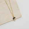 Necklace Jewelry Copper Heart Shape Pendant With Mixed Gemstone Setting And Electroplating O Word Chain For Women