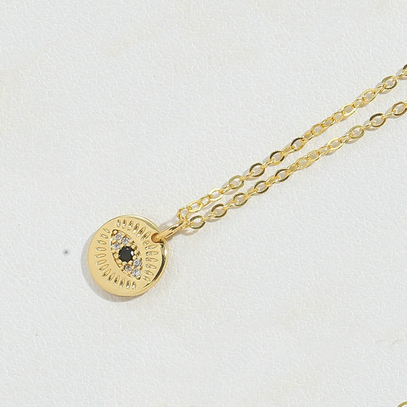 Necklace Jewelry Copper Heart Shape Pendant With Mixed Gemstone Setting And Electroplating O Word Chain For Women