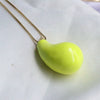 Necklace Jewelry Copper Mixed Gem Inlay Dropshaped Dripping Oil Clavicle Chain