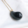 Necklace Jewelry Copper Mixed Gem Inlay Dropshaped Dripping Oil Clavicle Chain
