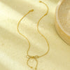 Necklace Jewelry Fashion Bow Stainless Steel Electroplated