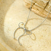Necklace Jewelry Fashion Bow Stainless Steel Electroplated