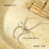 Necklace Jewelry Fashion Bow Stainless Steel Electroplated