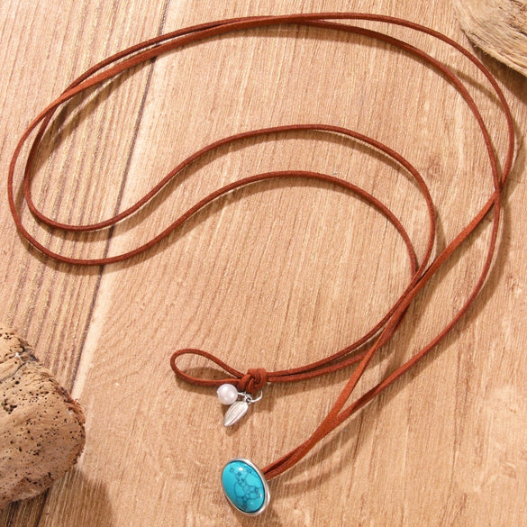 Necklace Jewelry Korean Velvet Imitation Pearl Alloy Geometric Electroplated