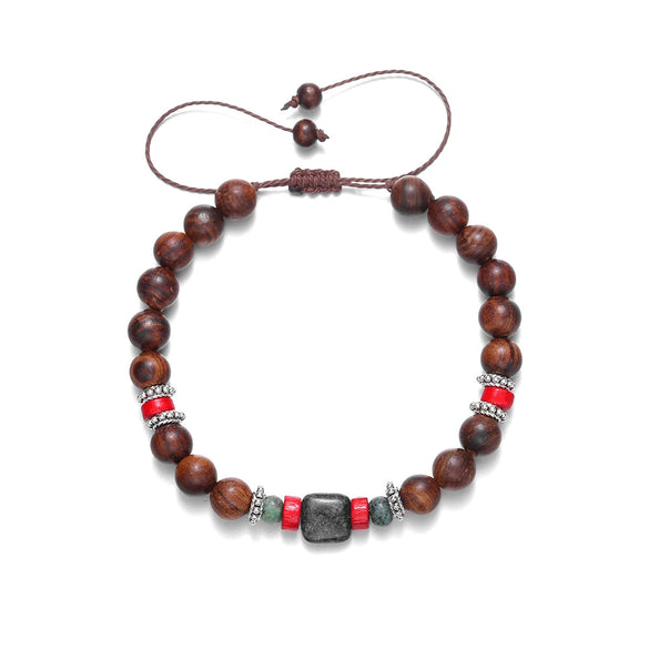 Necklace Jewelry Retro Hiphop Geometric Stainless Steel And Copper Beaded Electroplated Ochain For Men