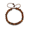 Necklace Jewelry Retro Hiphop Geometric Stainless Steel And Copper Beaded Electroplated Ochain For Men
