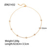 Necklace Jewelry Round Zircon Titanium Steel Geometric Electroplated